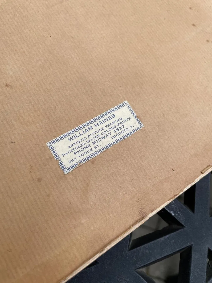 vintage 50s tableau sur toile edouard manet le joueur de fifre reprint | framed sold by Good Market Thrift Store product image thumbnail 5