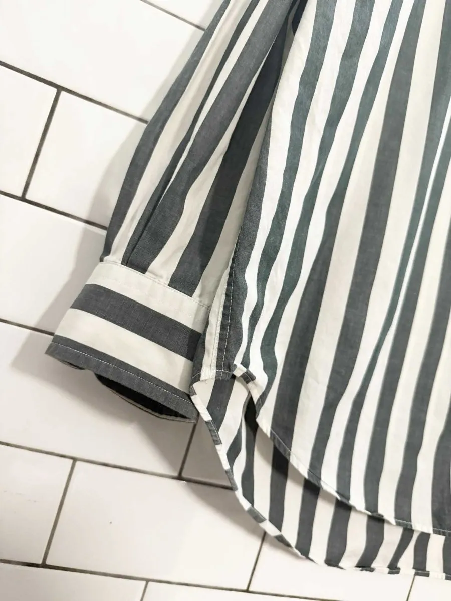 vintage 90s tommy hilfiger crest pocket striped shirt sold by Good Market Thrift Store product image thumbnail 4