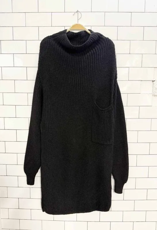 wilfred montpellier 100% merino wool knit sweater dress | aritzia sold by Good Market Thrift Store