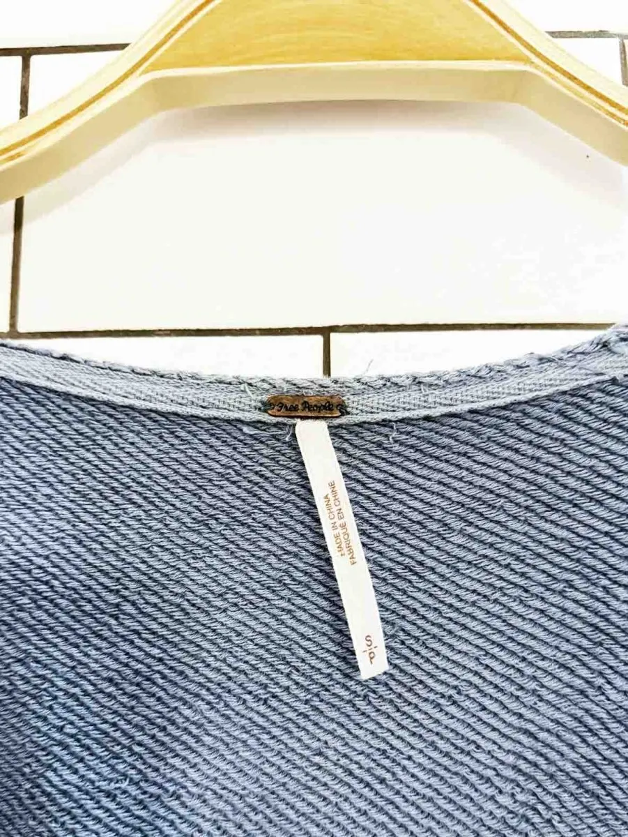 free people hand loose wrap around sweatshirt top sold by Good Market Thrift Store product image thumbnail 2