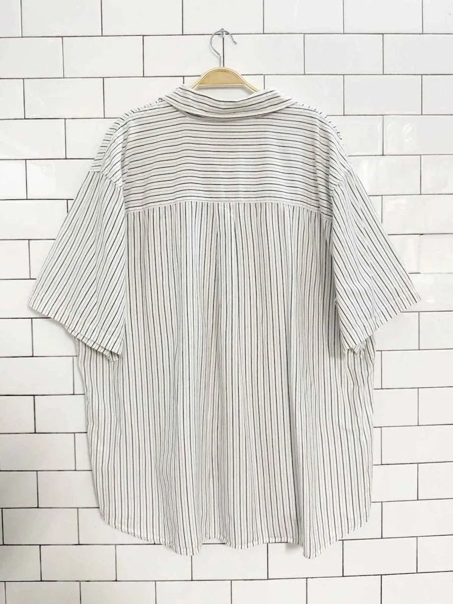 vintage levi's orange tab striped short sleeve shirt sold by Good Market Thrift Store product image thumbnail 5