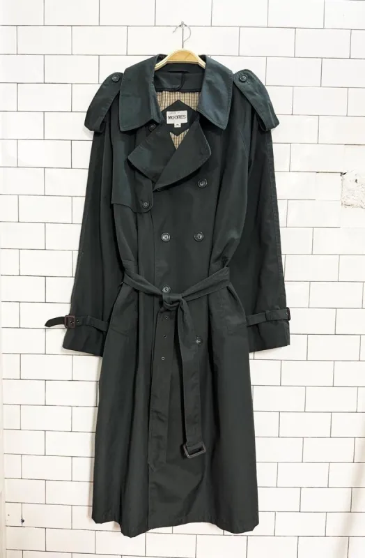 vintage moores classic belted trench coat sold by Good Market Thrift Store