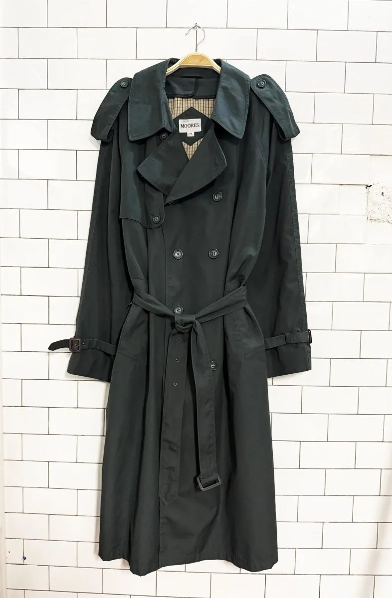 vintage moores classic belted trench coat sold by Good Market Thrift Store