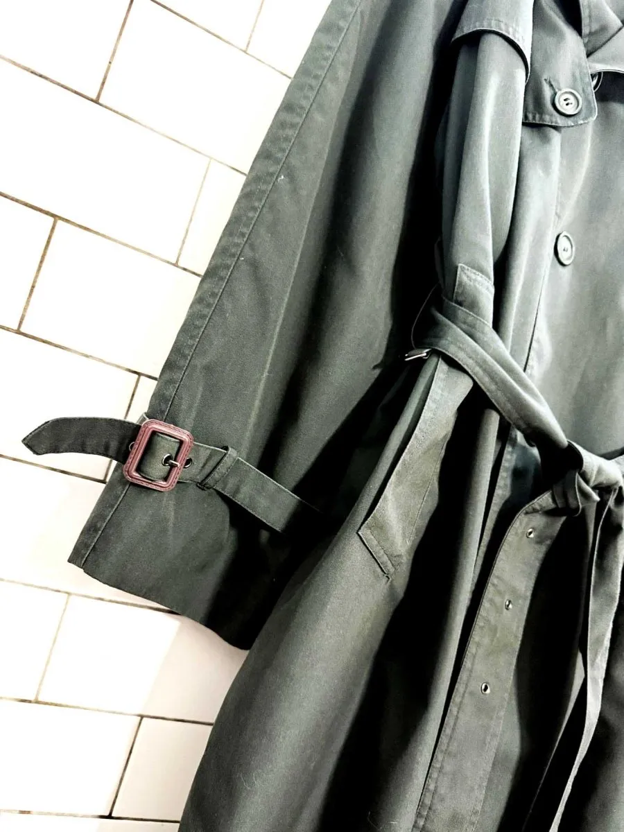 vintage moores classic belted trench coat sold by Good Market Thrift Store product image thumbnail 4