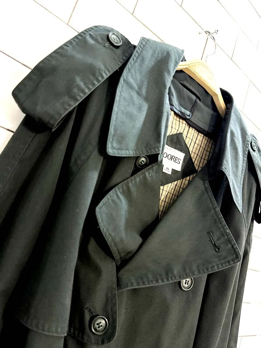 vintage moores classic belted trench coat sold by Good Market Thrift Store product image thumbnail 2