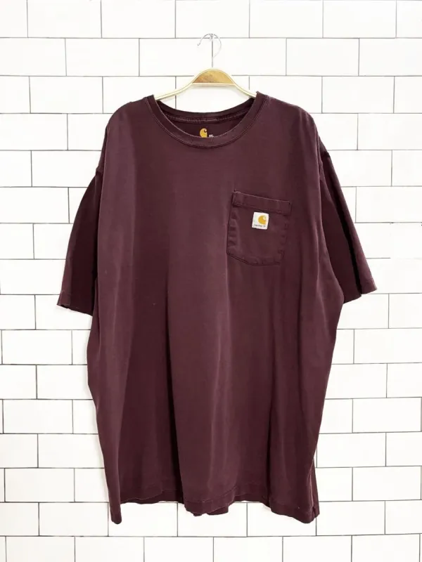 vintage 00s carhartt distressed pocket t shirt sold by Good Market Thrift Store