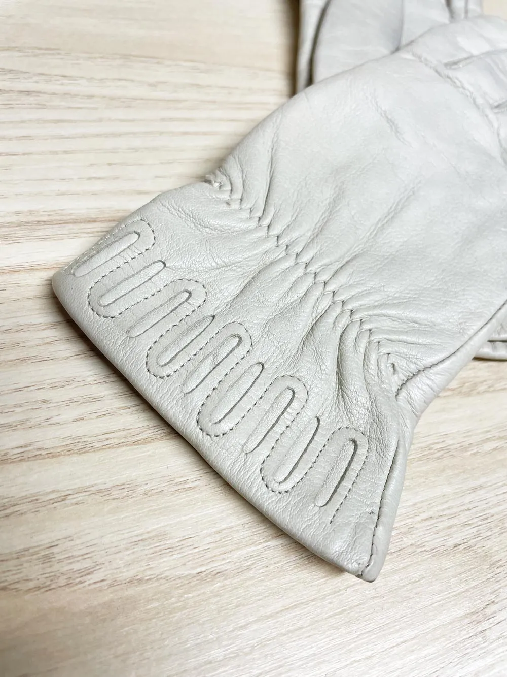 vintage eaton leather gloves | cashmere lining sold by Good Market Thrift Store product image thumbnail 2