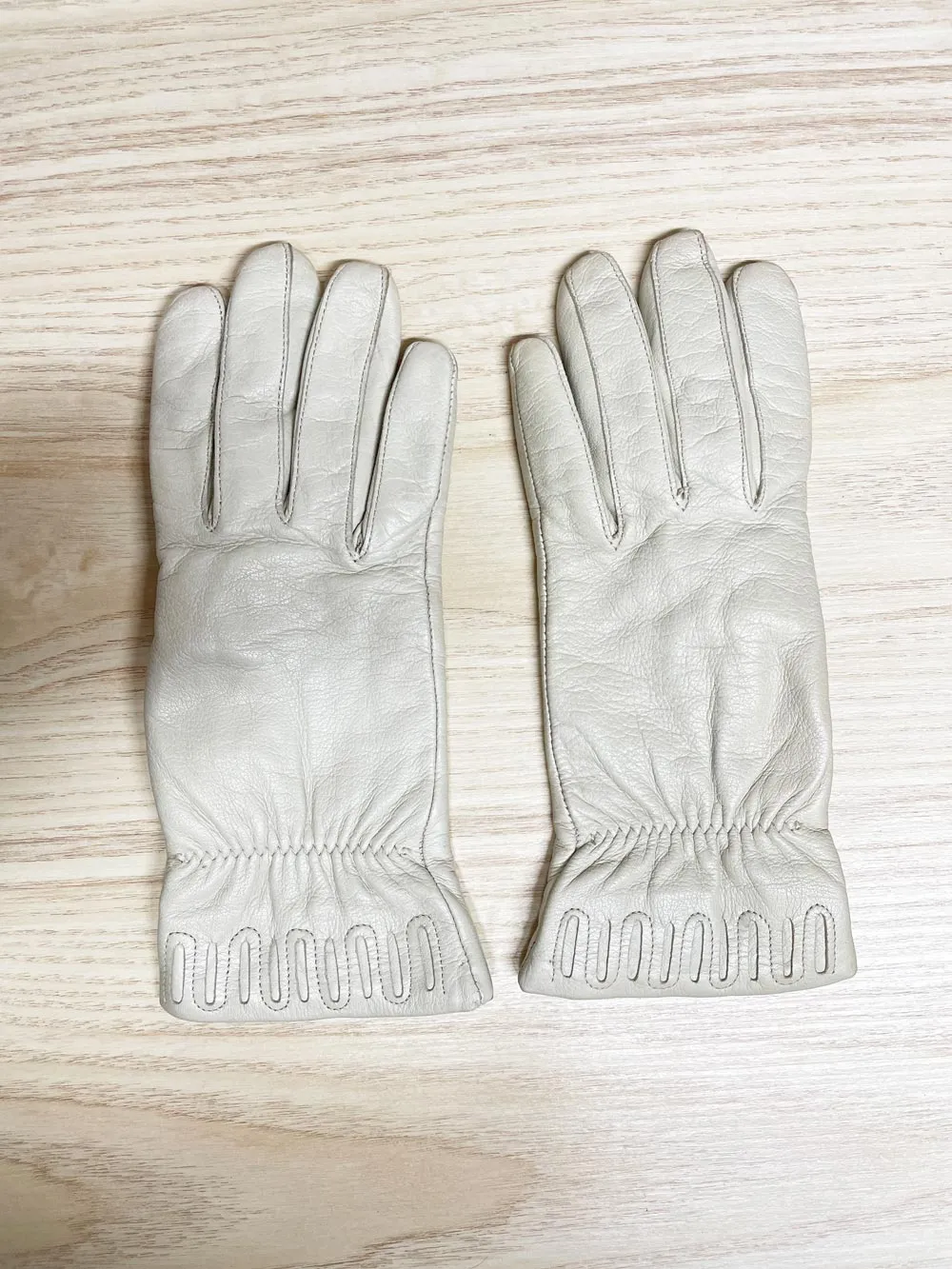 vintage eaton leather gloves | cashmere lining sold by Good Market Thrift Store product image thumbnail 4