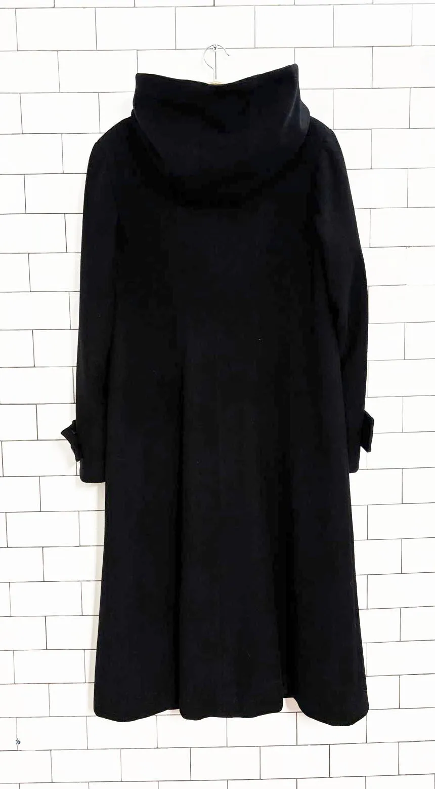 vintage marcona wool-blend hooded long coat sold by Good Market Thrift Store product image thumbnail 5