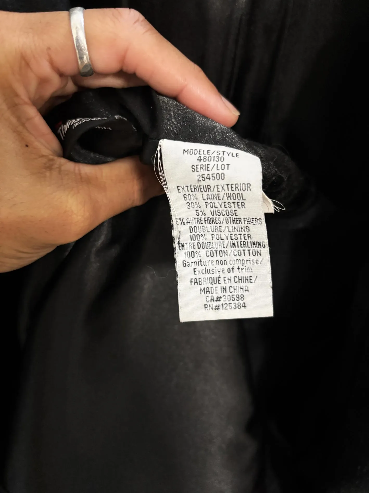 vintage marcona wool-blend hooded long coat sold by Good Market Thrift Store product image thumbnail 4