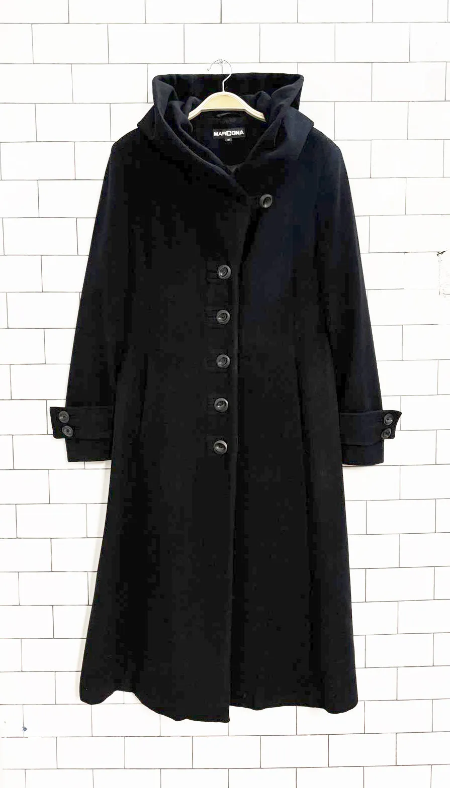 vintage marcona wool-blend hooded long coat sold by Good Market Thrift Store