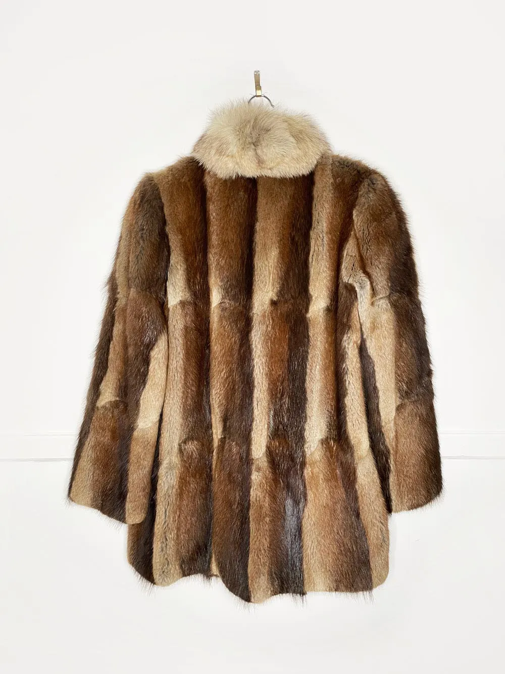 vintage arctic fox + mink fur short coat | leader furs sold by Good Market Thrift Store product image thumbnail 5
