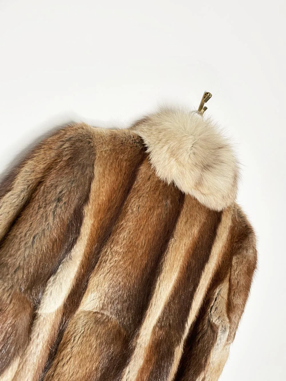 vintage arctic fox + mink fur short coat | leader furs sold by Good Market Thrift Store product image thumbnail 3