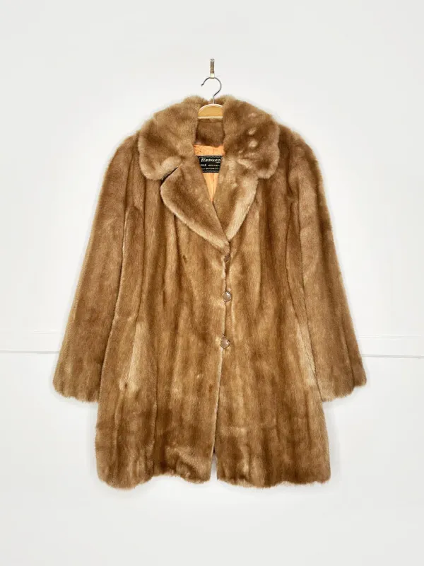 vintage tissavel france faux fur mink jacket sold by Good Market Thrift Store