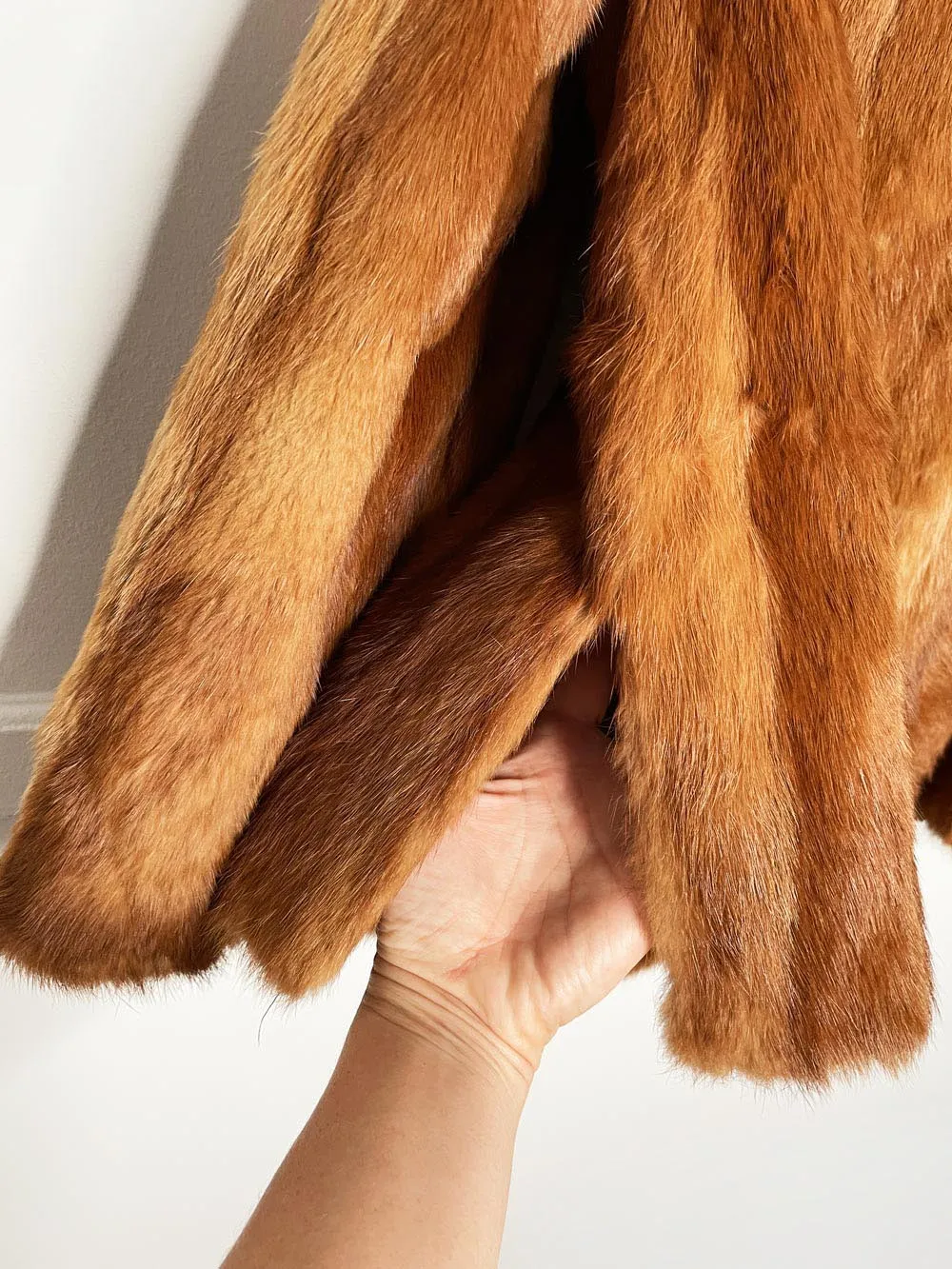 vintage 60s eartons mink fur princess cut short coat | fur salon sold by Good Market Thrift Store product image thumbnail 3