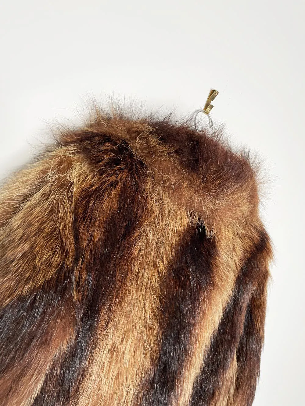 vintage beaver fur deep pile long coat sold by Good Market Thrift Store product image thumbnail 3