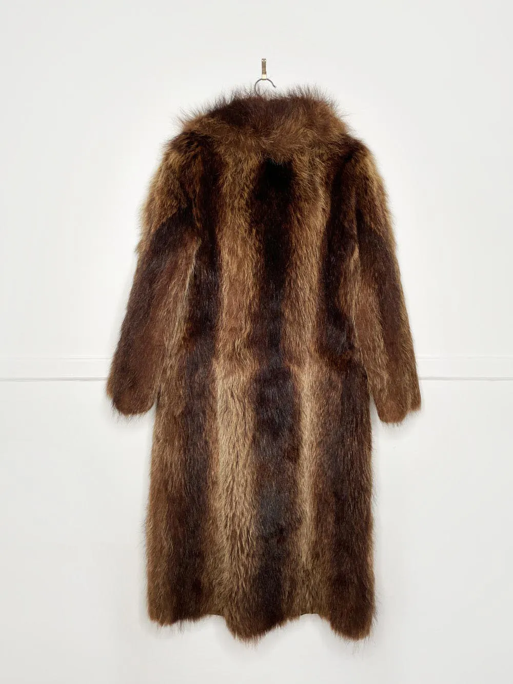 vintage beaver fur deep pile long coat sold by Good Market Thrift Store product image thumbnail 5