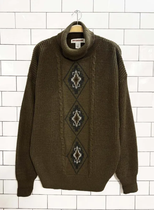 vintage 90s mcgregor southwestern turtleneck sweater sold by Good Market Thrift Store