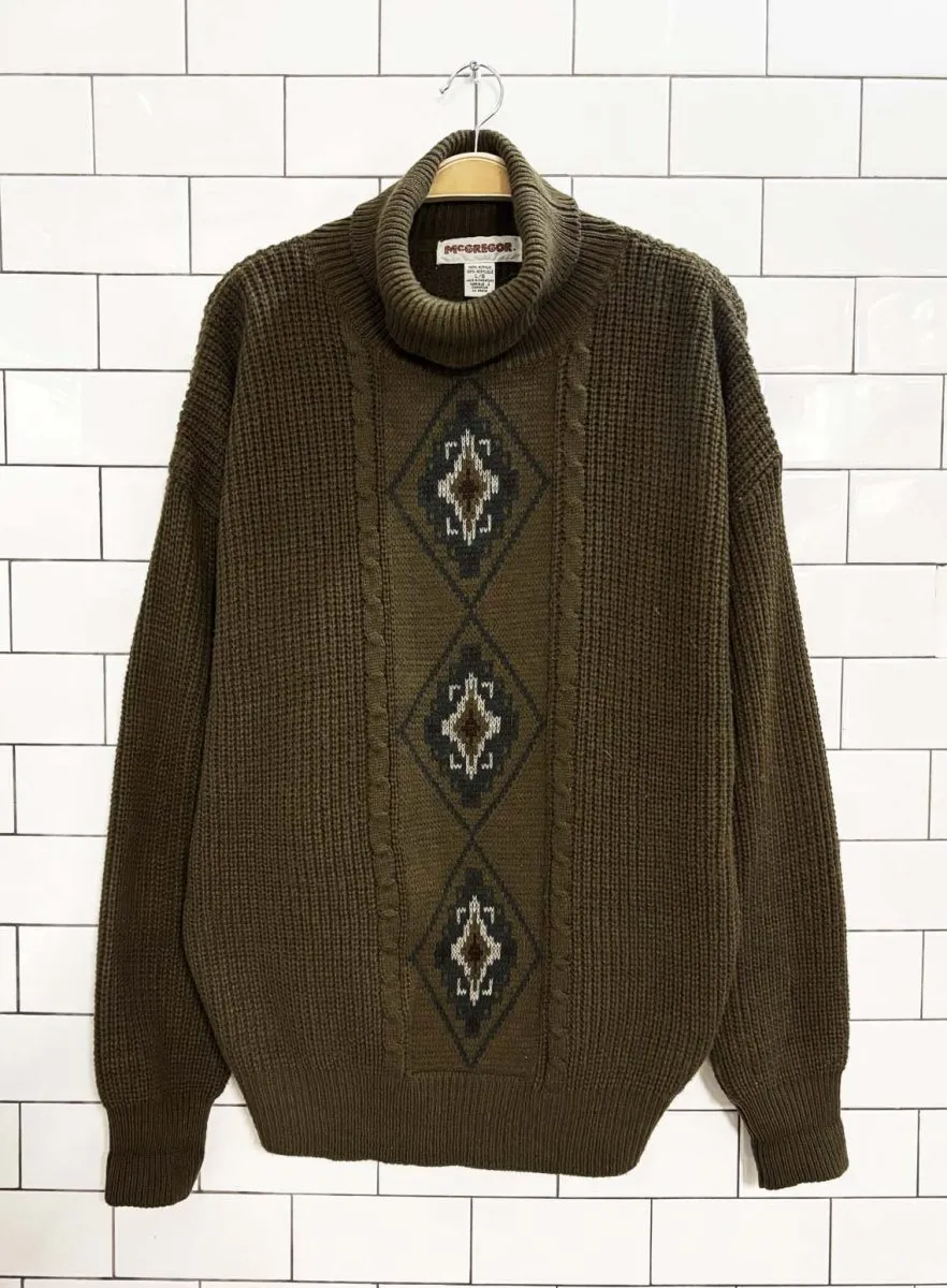 vintage 90s mcgregor southwestern turtleneck sweater sold by Good Market Thrift Store