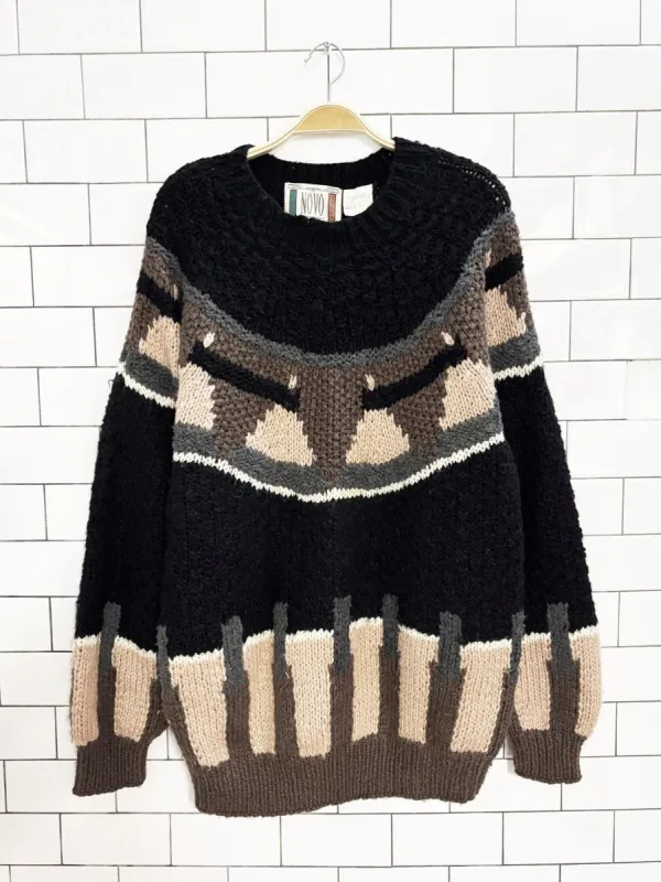 vintage 80s novo mohair-blend loose fit sweater sold by Good Market Thrift Store