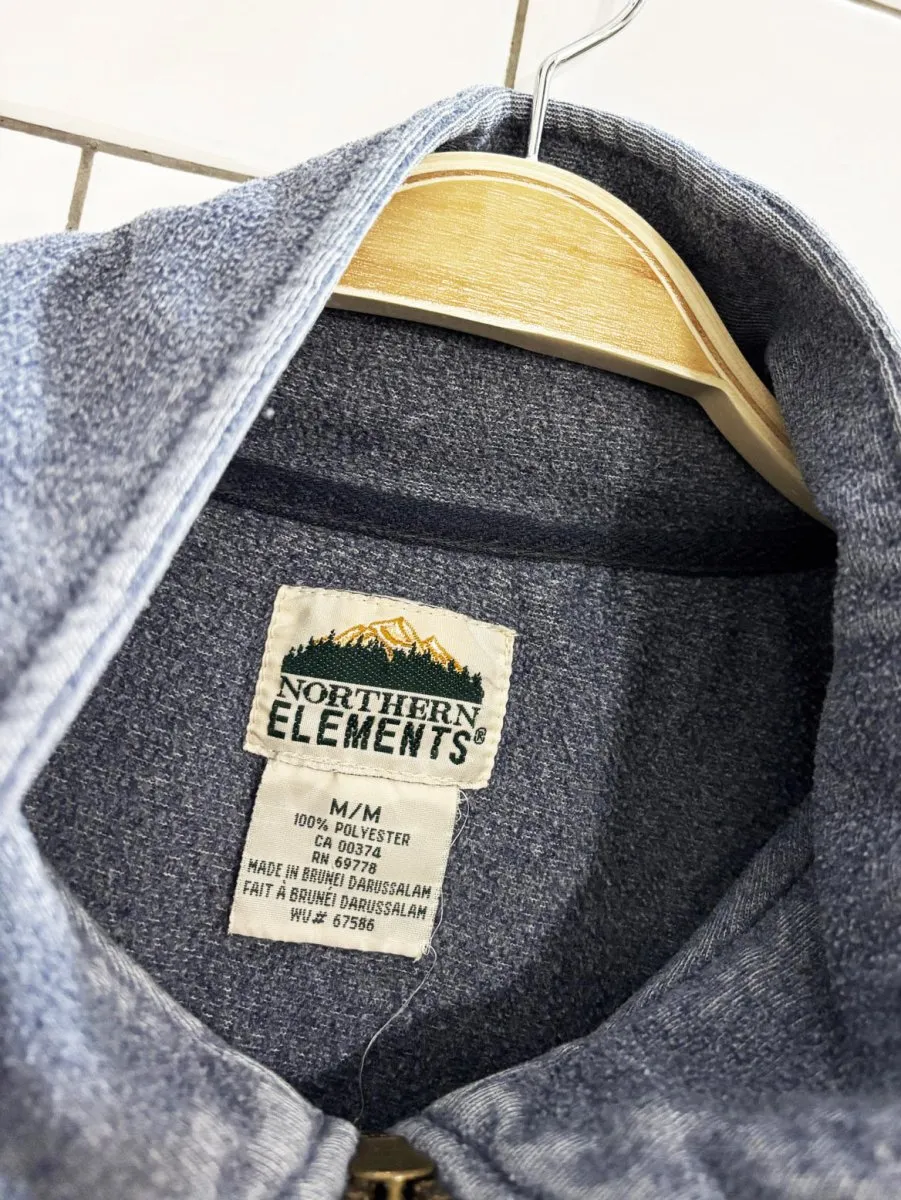 vintage 90s northern elements ski-doo embroidered quarter zip sweatshirt sold by Good Market Thrift Store product image thumbnail 3