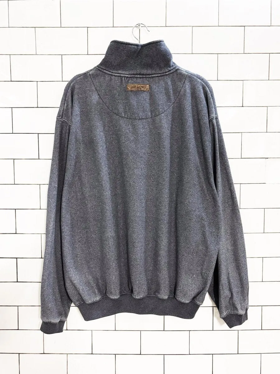 vintage 90s northern elements ski-doo embroidered quarter zip sweatshirt sold by Good Market Thrift Store product image thumbnail 4