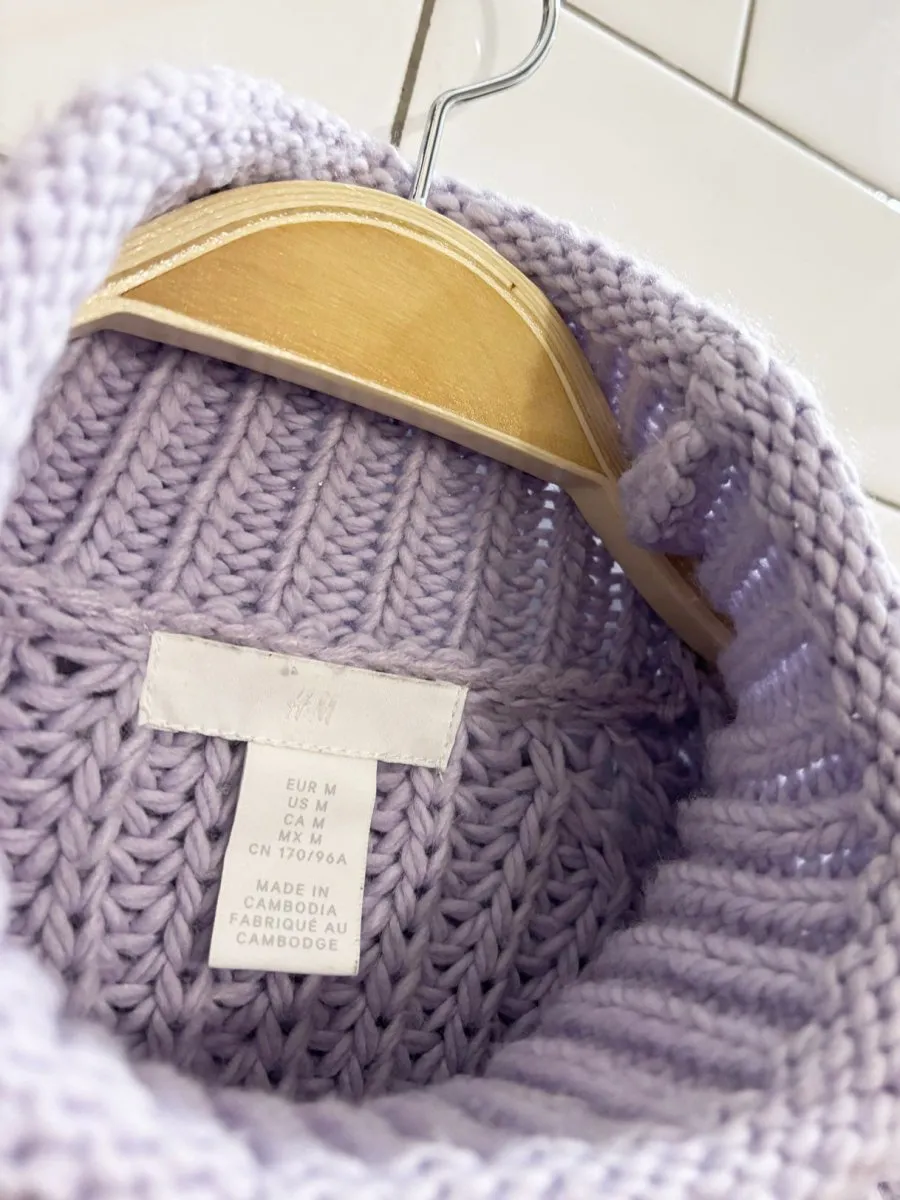 h&m wool-blend chunky knit sweater sold by Good Market Thrift Store product image thumbnail 4