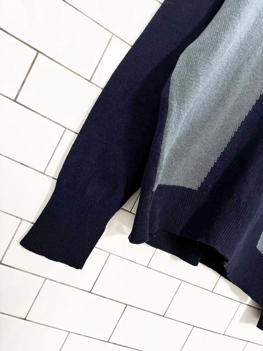 vintage 70s jaeger 100% wool knit v neck sweater | made in scotland sold by Good Market Thrift Store product image thumbnail 3