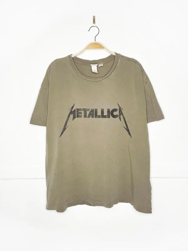 h&m x metallica 2010 world magnetic reprint band tee sold by Good Market Thrift Store