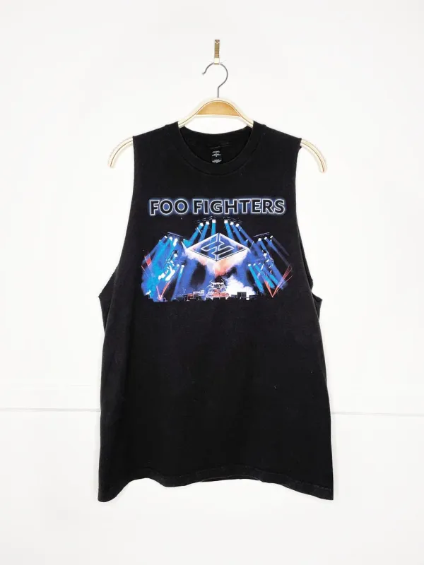 foo fighters 2018 concrete and gold world tour sleeveless tee | rework sold by Good Market Thrift Store