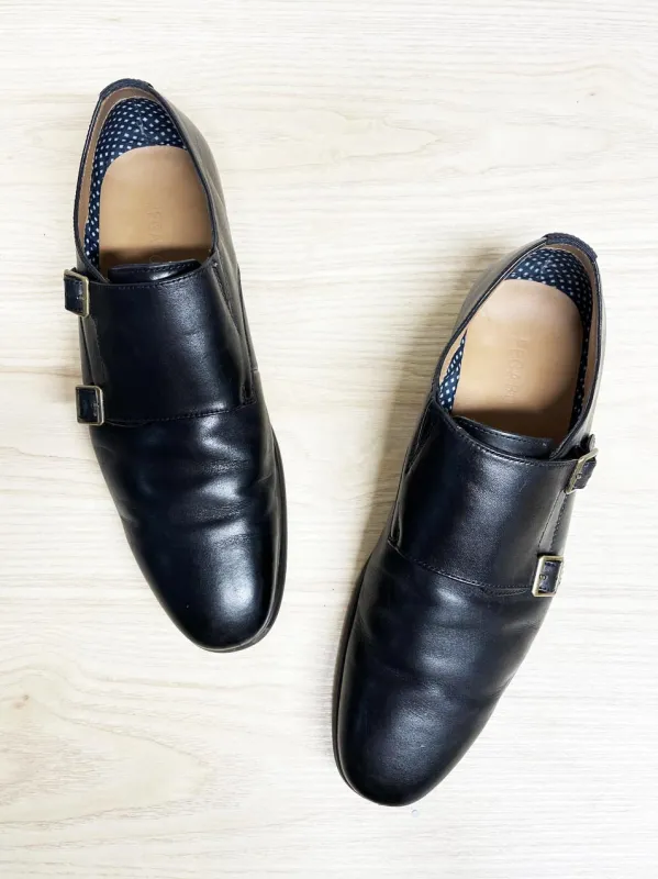pegabo monk strap leather shoes sold by Good Market Thrift Store
