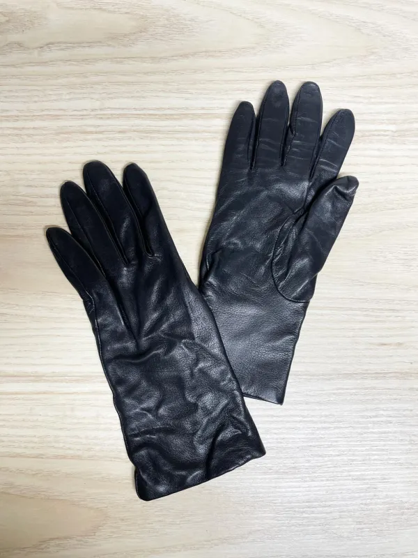 vintage lambskin leather gloves | cashmere lining sold by Good Market Thrift Store