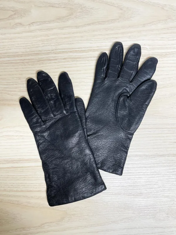 vintage principles soft leather gloves | lined sold by Good Market Thrift Store