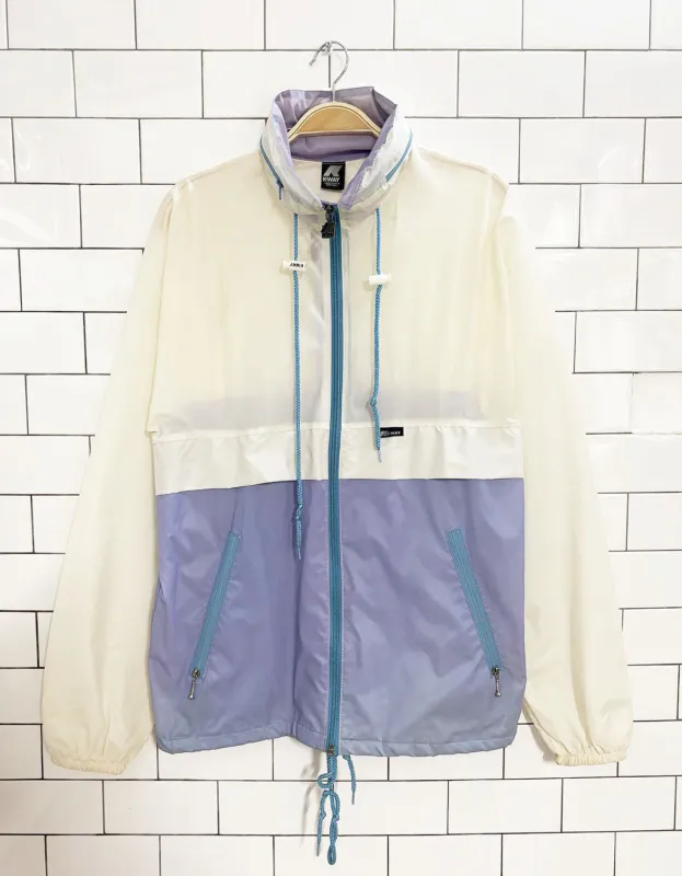 vintage 90s kway two tone windbreaker jacket sold by Good Market Thrift Store