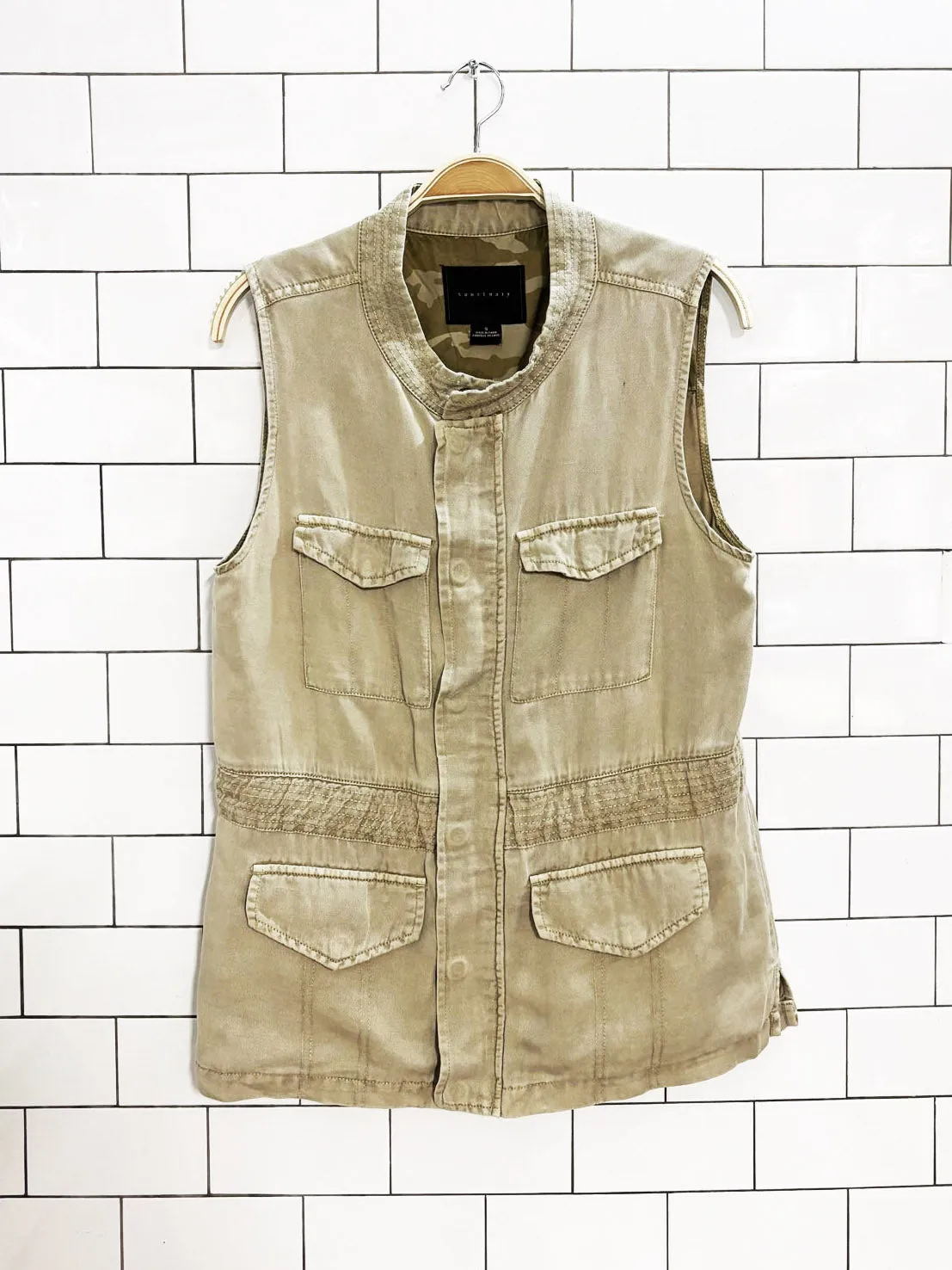 sanctuary utility drawstring vest | anthropolgie sold by Good Market Thrift Store