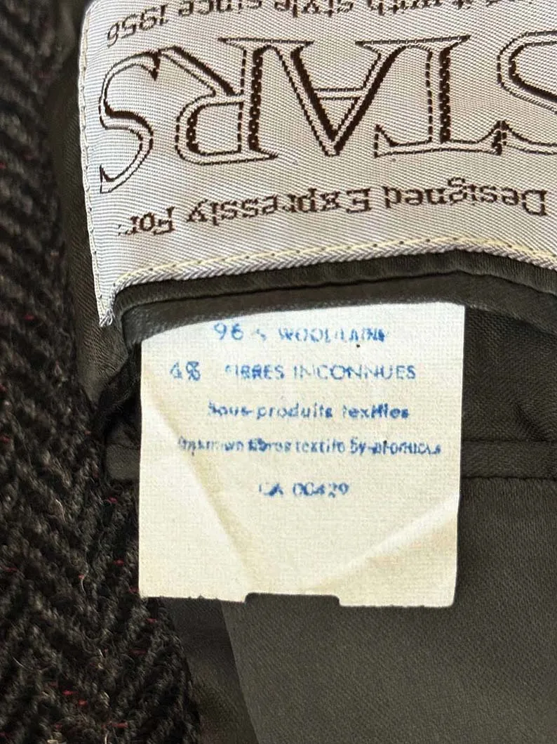 vintage haute rive wool herringbone belted coat | stars sold by Good Market Thrift Store product image thumbnail 5