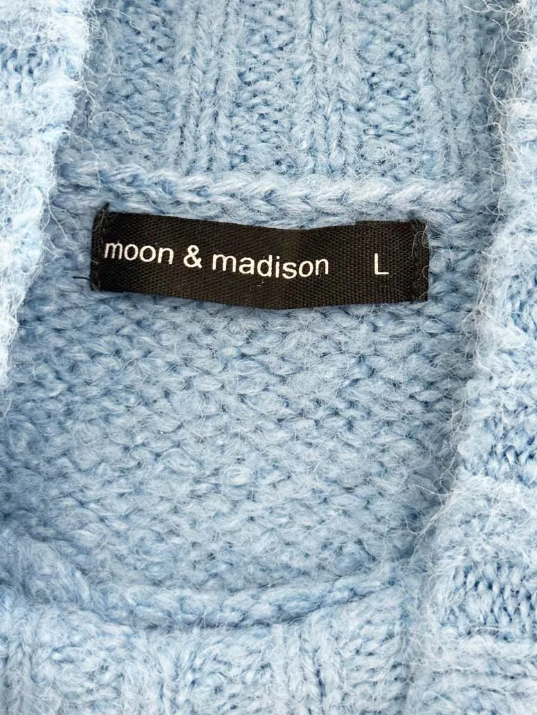 moon & madison boxy mock neck knit sweater sold by Good Market Thrift Store product image thumbnail 4