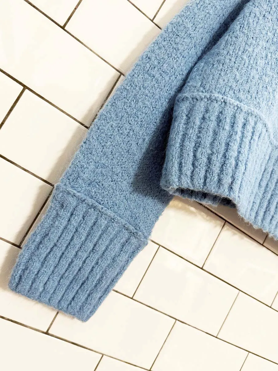 moon & madison boxy mock neck knit sweater sold by Good Market Thrift Store product image thumbnail 3