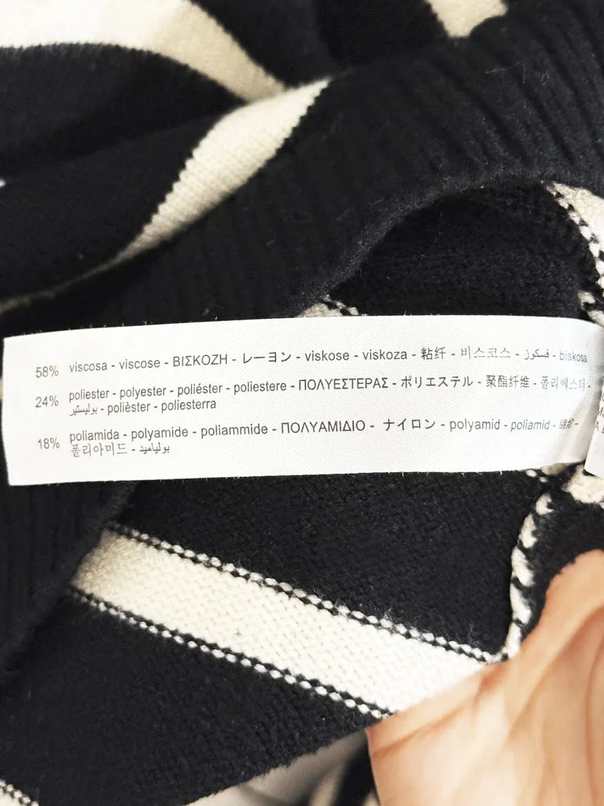 zara striped half zip knit sweater sold by Good Market Thrift Store product image thumbnail 5