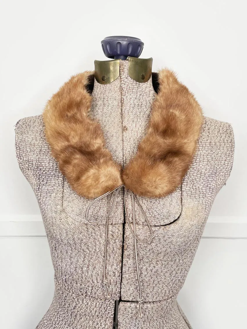 vintage mink fur small peter pan collar sold by Good Market Thrift Store