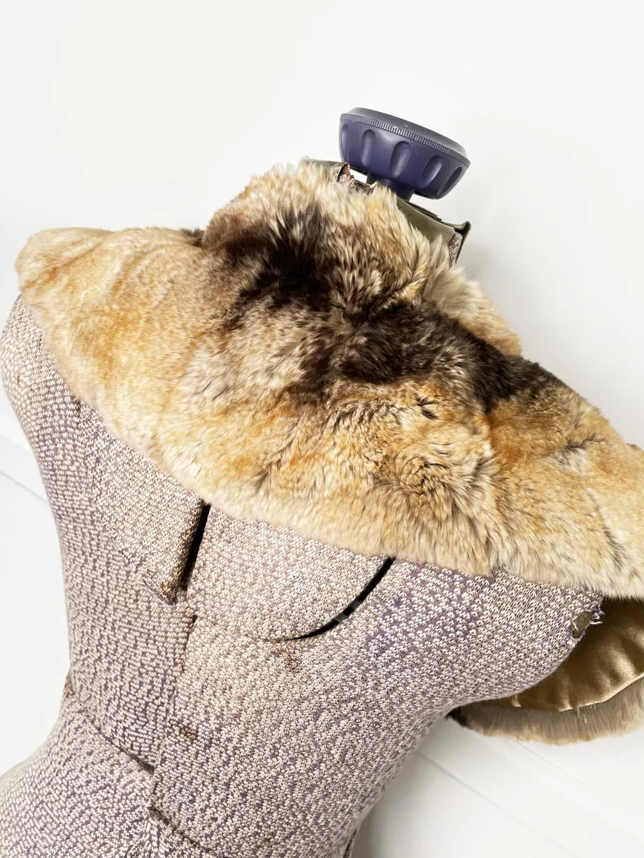 vintage danier shaved mink fur clip on stole collar sold by Good Market Thrift Store product image thumbnail 5