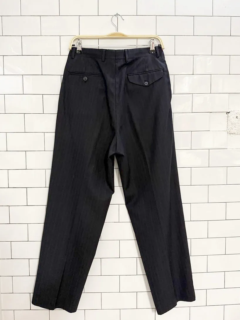 vintage 80s the traveller suit wool-blend pinstripe trousers sold by Good Market Thrift Store product image thumbnail 5