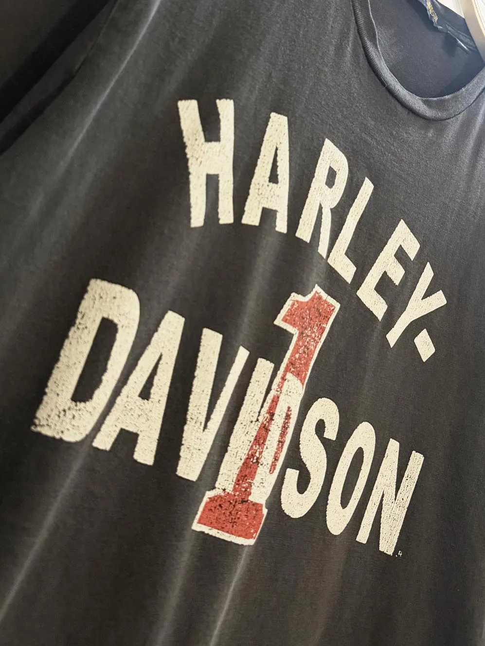 vintage harley davidson graphic tee sold by Good Market Thrift Store product image thumbnail 2