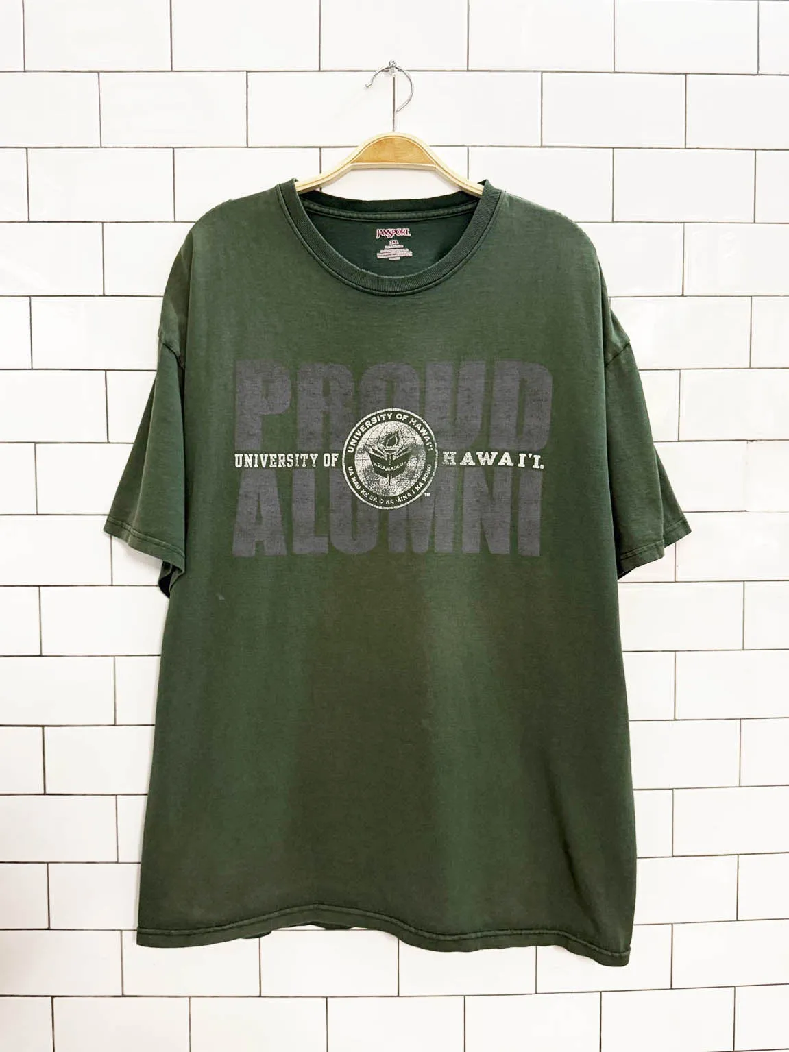 vintage university of hawaii graphic tee | jansport sold by Good Market Thrift Store