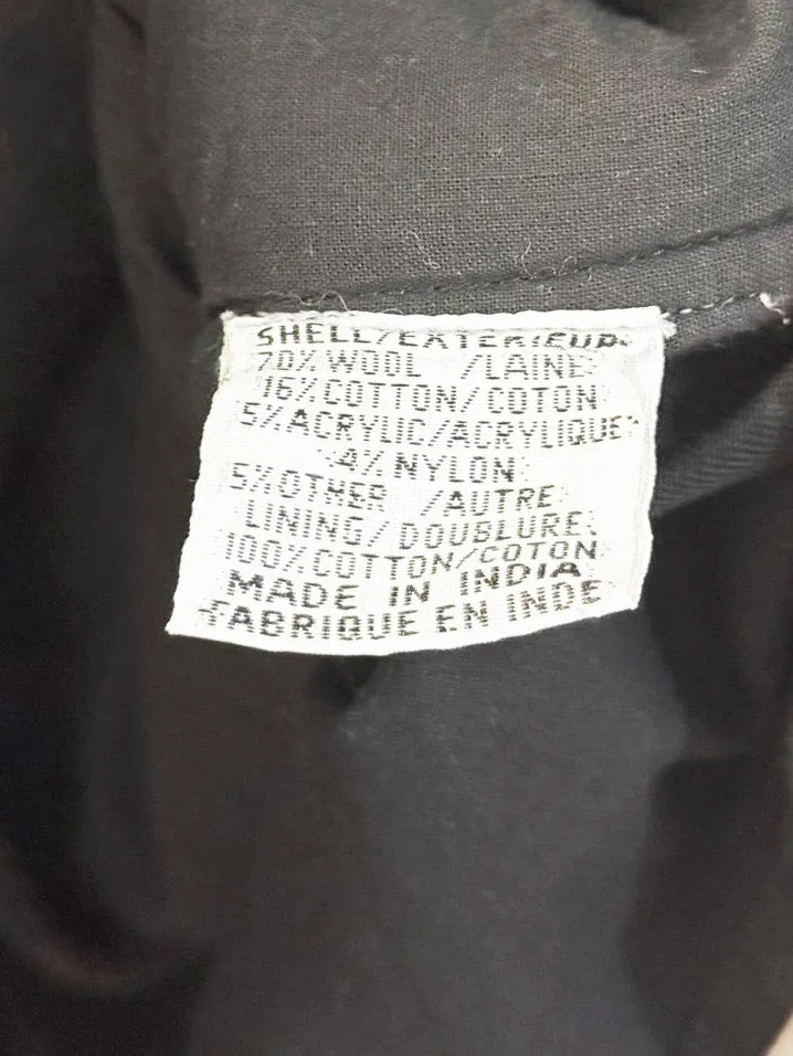 vintage pere mar wool-blend woven check vest | made in India sold by Good Market Thrift Store product image thumbnail 5