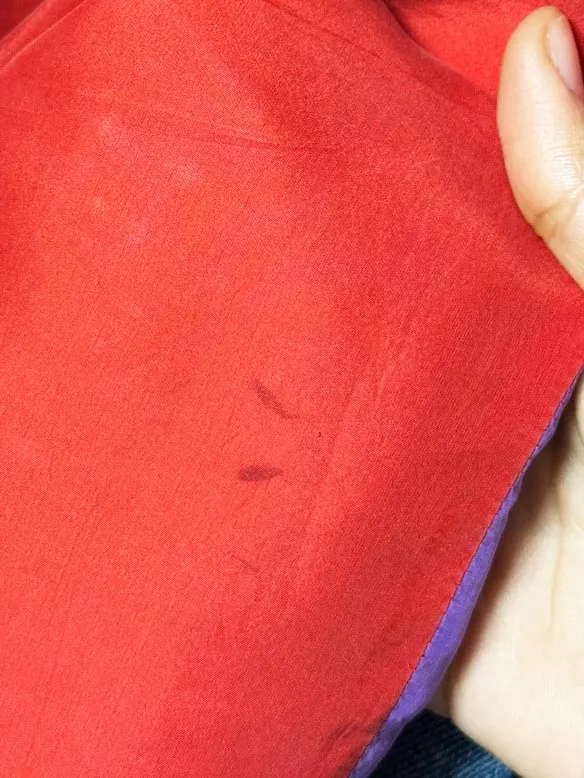 vintage winter silks 100% silk short sleeve shirt sold by Good Market Thrift Store product image thumbnail 5