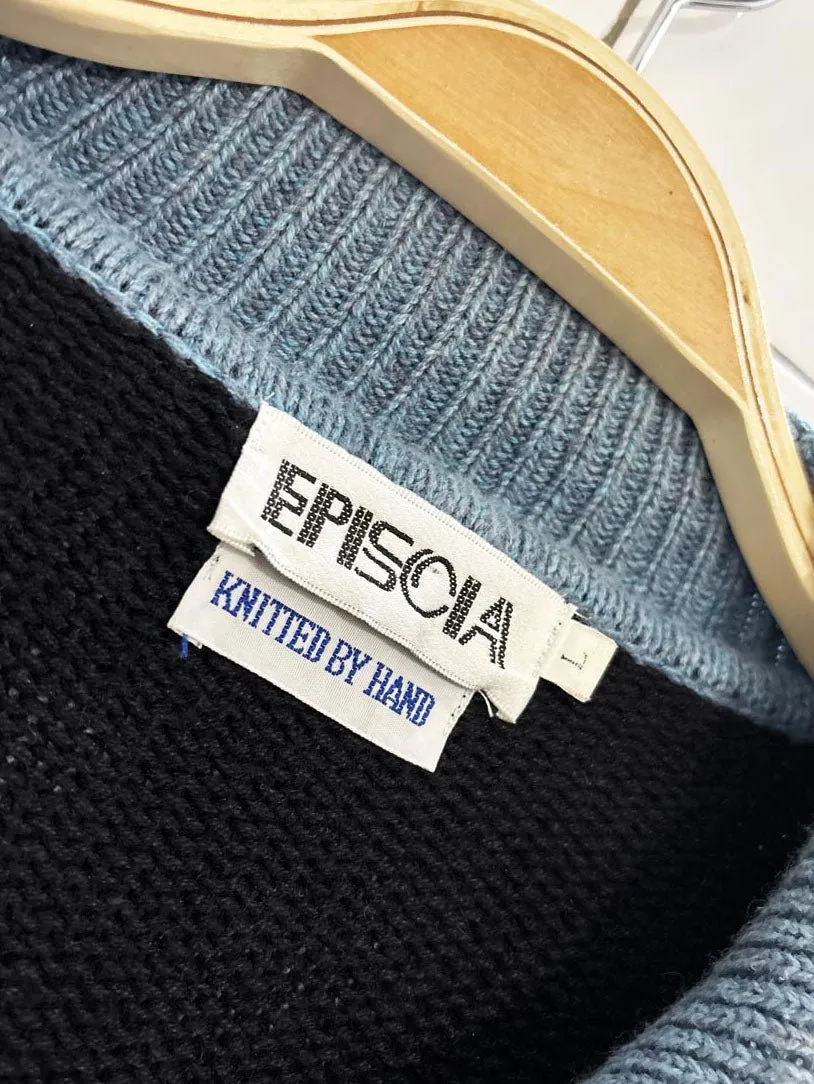 vintage episcia hand-knit western embroidered cardigan sold by Good Market Thrift Store product image thumbnail 3