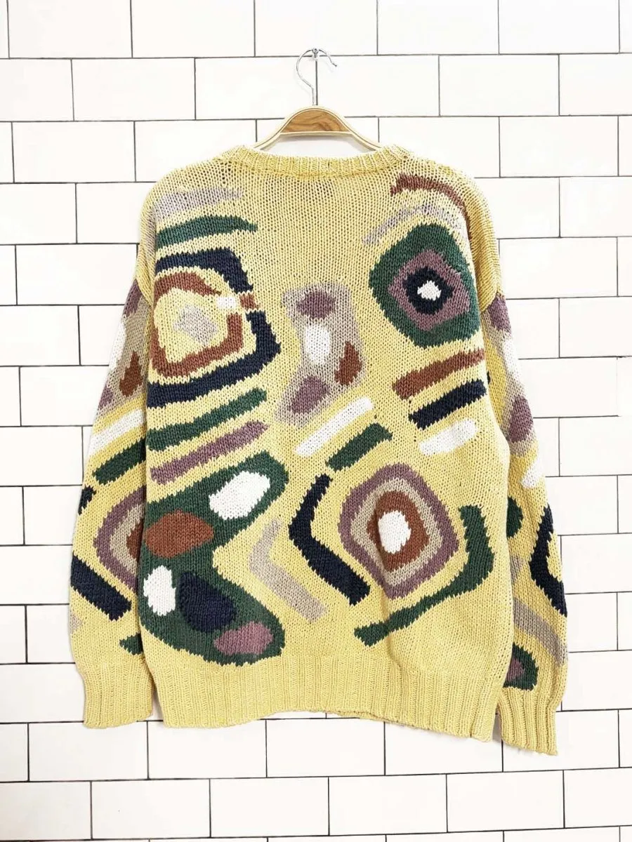 vintage 90s salty dog hand-knit ramie-cotton sweater | gant sold by Good Market Thrift Store product image thumbnail 4