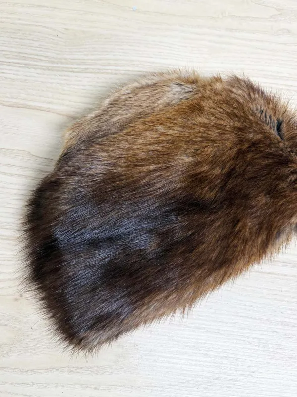 vintage mink fur hat | fold out wool ear warmers sold by Good Market Thrift Store