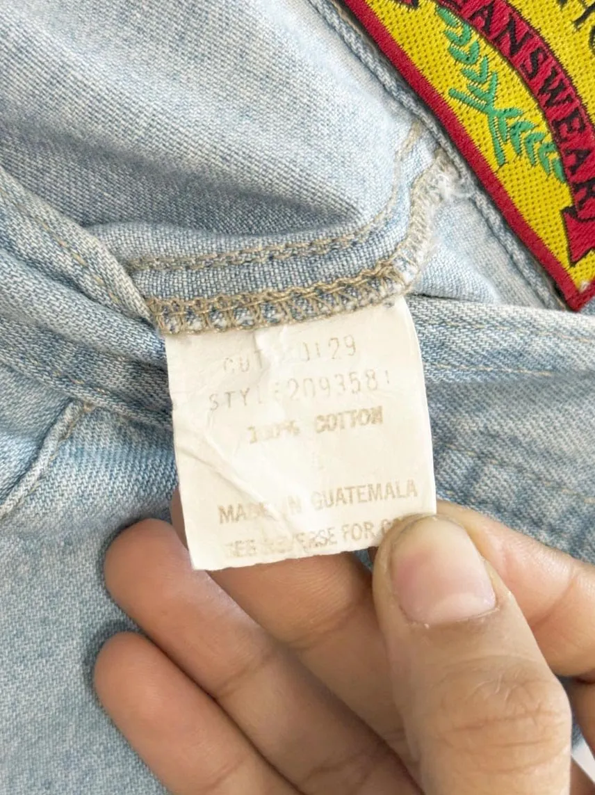 vintage jg hook denim full button a-line midi skirt sold by Good Market Thrift Store product image thumbnail 5